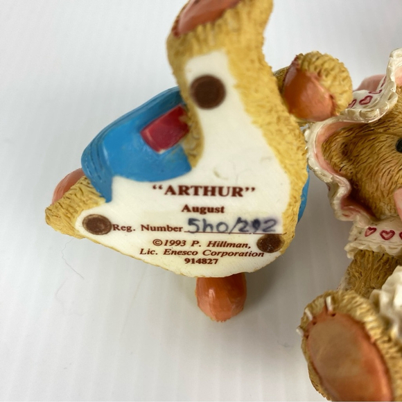 Cherished Teddies Nancy Arthur & Karen 3 Lot Ceramic Ornaments Babies Children - Picture 6 of 8